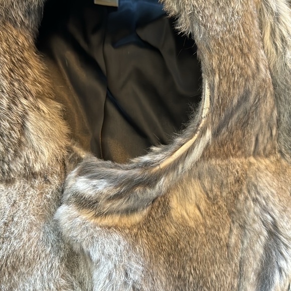 Michael Kors Grey Real Rabbit Fur Vest - Picture 6 of 7
